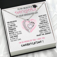 Graduation Day Personalized Message Card Necklace