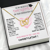 Graduation Day Personalized Message Card Necklace