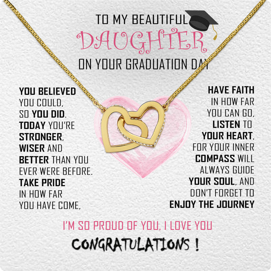 Graduation Day Personalized Message Card Necklace