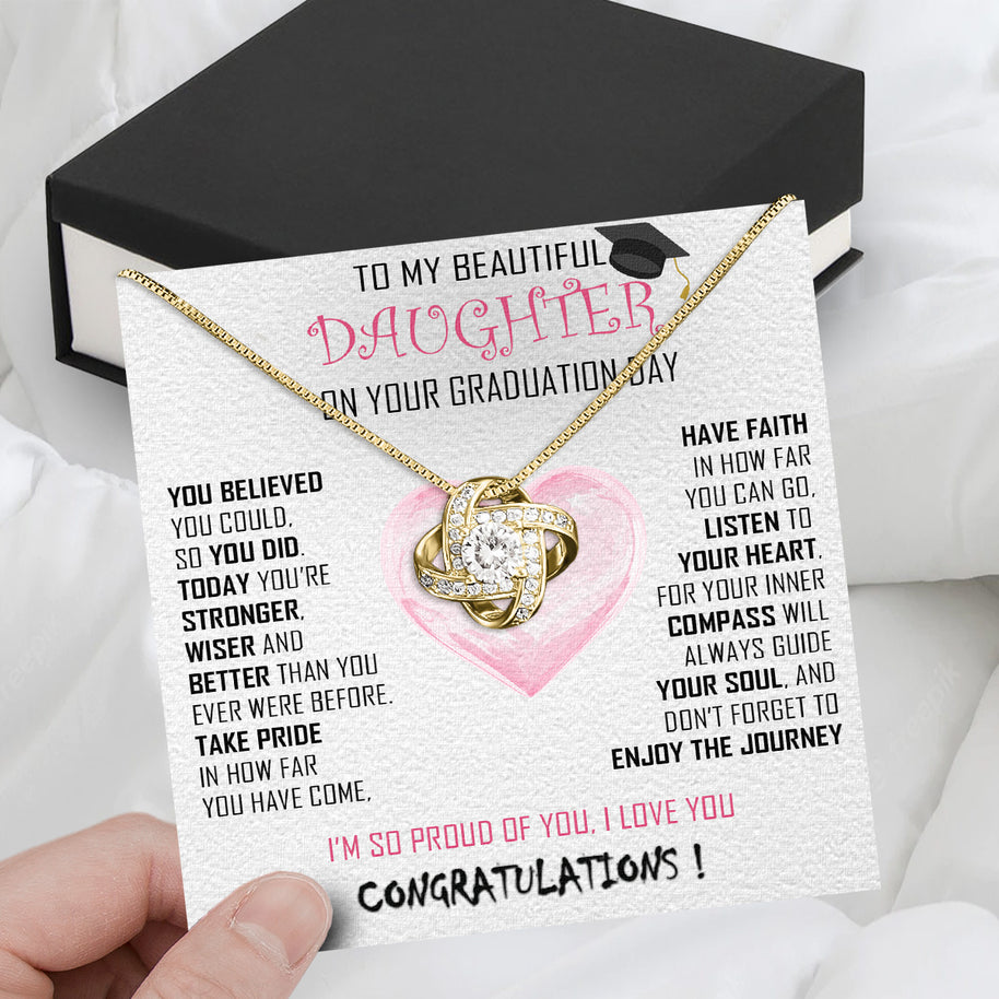 Graduation Day Personalized Message Card Necklace