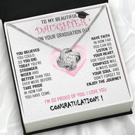 Graduation Day Personalized Message Card Necklace
