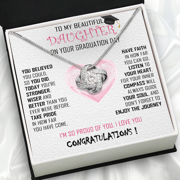 Graduation Day Personalized Message Card Necklace
