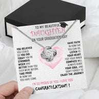 Graduation Day Personalized Message Card Necklace