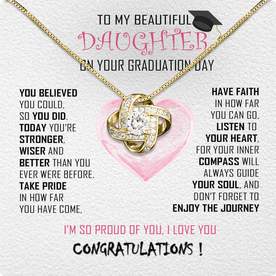 Graduation Day Personalized Message Card Necklace