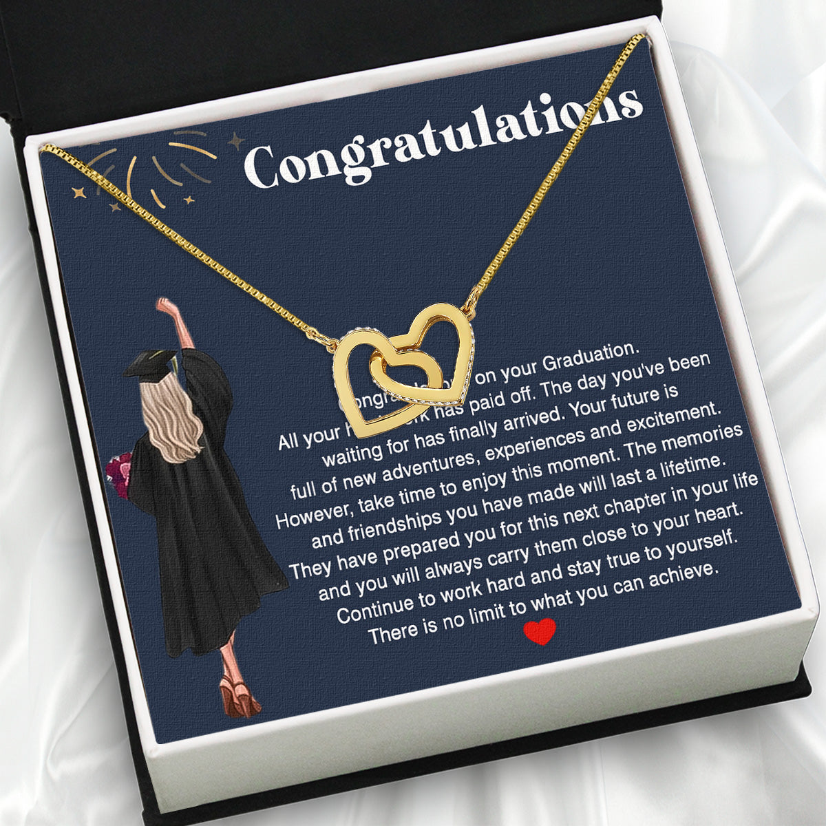 Graduation Day Personalized Message Card Necklace