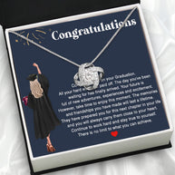 Graduation Day Personalized Message Card Necklace