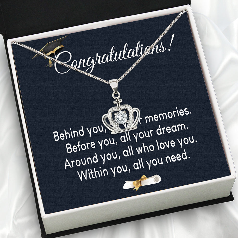 Graduation Day Personalized Message Card Necklace