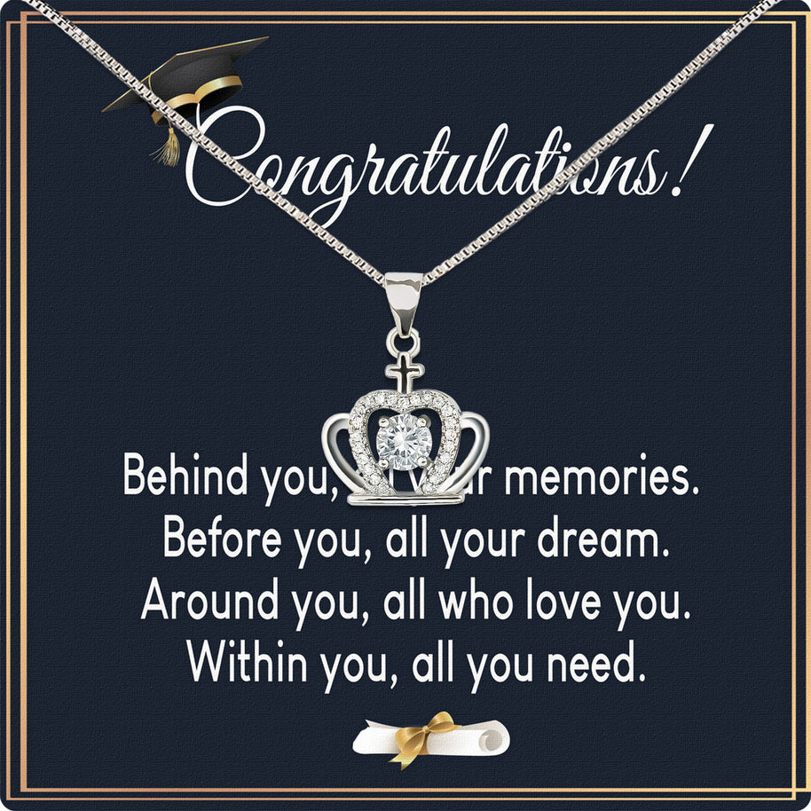 Graduation Day Personalized Message Card Necklace
