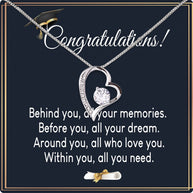 Graduation Day Personalized Message Card Necklace