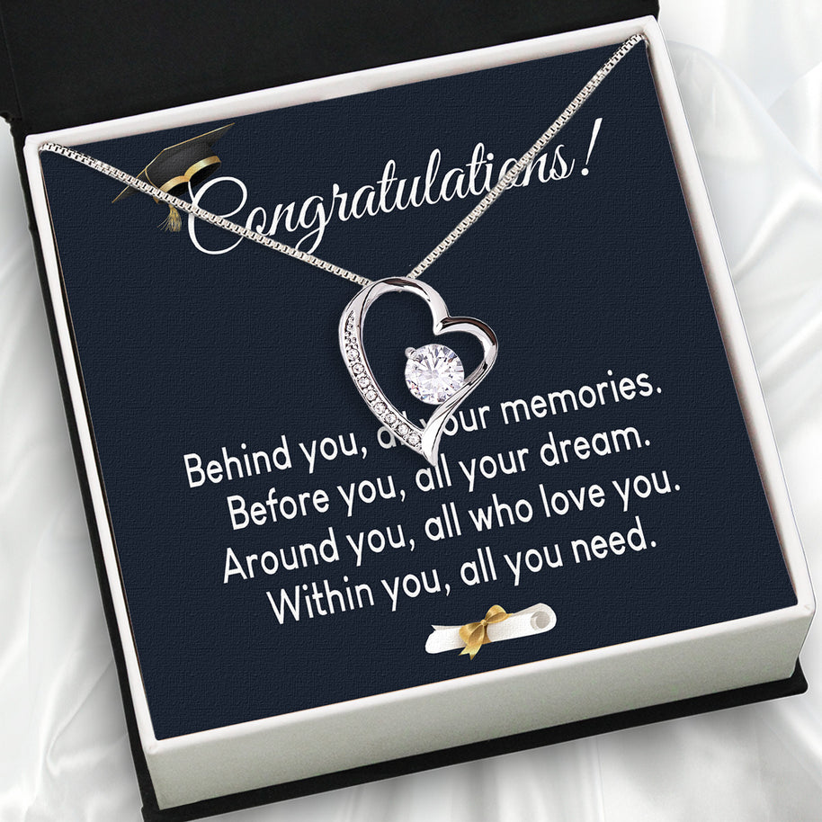 Graduation Day Personalized Message Card Necklace