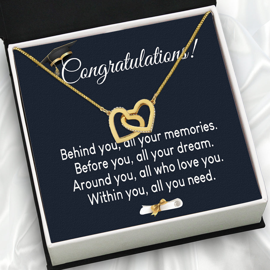 Graduation Day Personalized Message Card Necklace