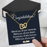 Graduation Day Personalized Message Card Necklace