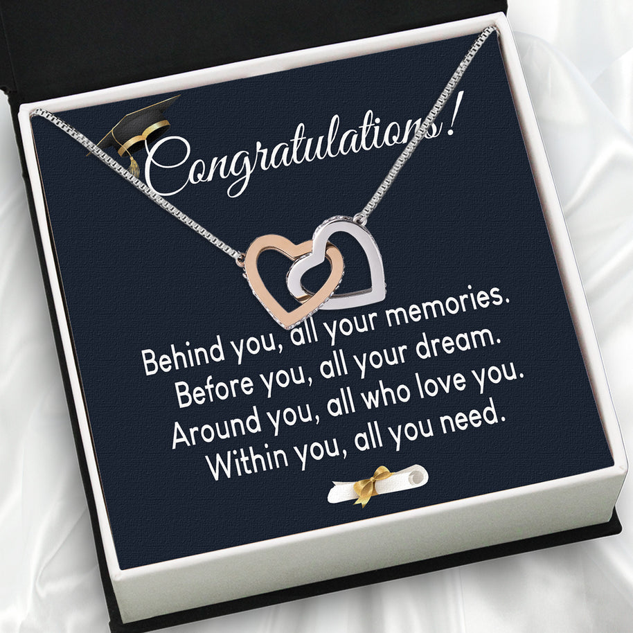 Graduation Day Personalized Message Card Necklace
