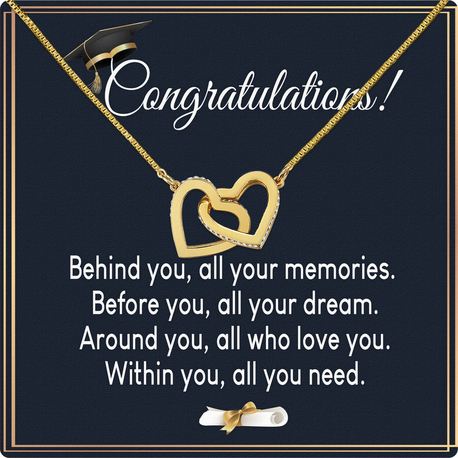 Graduation Day Personalized Message Card Necklace