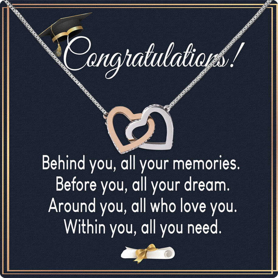 Graduation Day Personalized Message Card Necklace