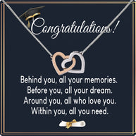 Graduation Day Personalized Message Card Necklace