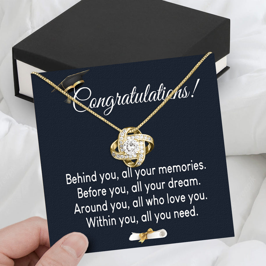 Graduation Day Personalized Message Card Necklace