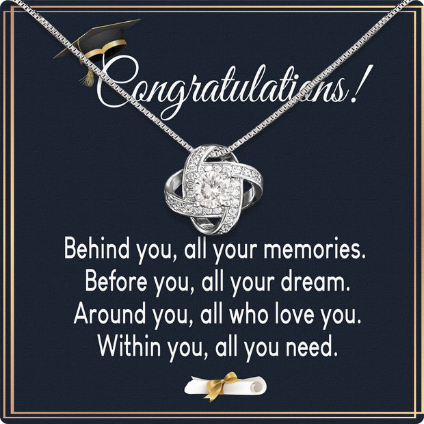 Graduation Day Personalized Message Card Necklace