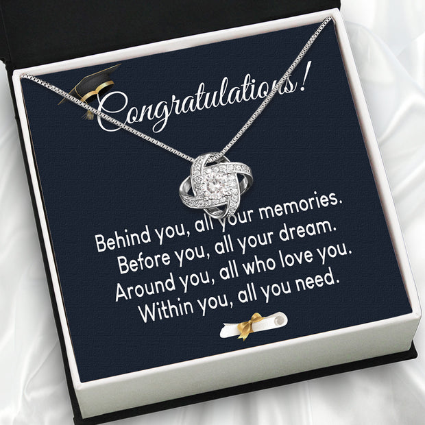 Graduation Day Personalized Message Card Necklace