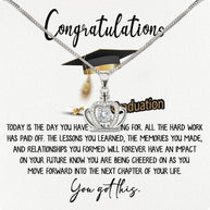 Graduation Day Personalized Message Card Necklace