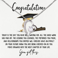 Graduation Day Personalized Message Card Necklace
