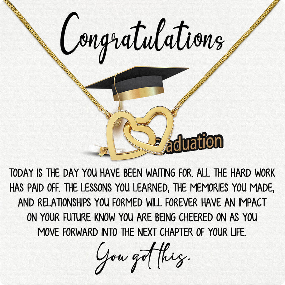 Graduation Day Personalized Message Card Necklace