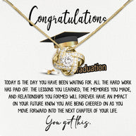 Graduation Day Personalized Message Card Necklace