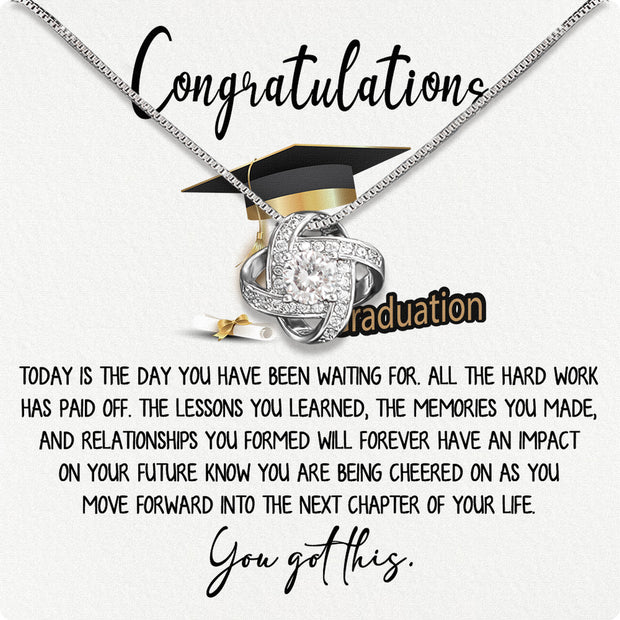 Graduation Day Personalized Message Card Necklace
