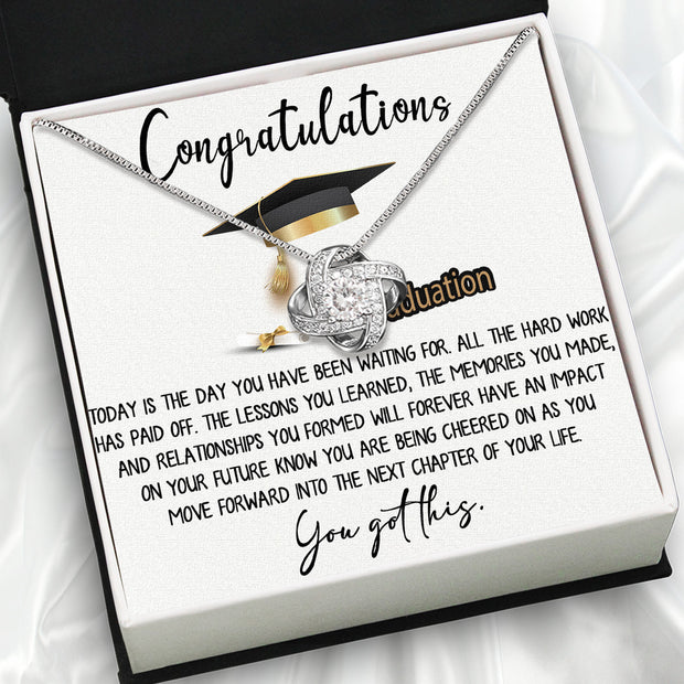 Graduation Day Personalized Message Card Necklace