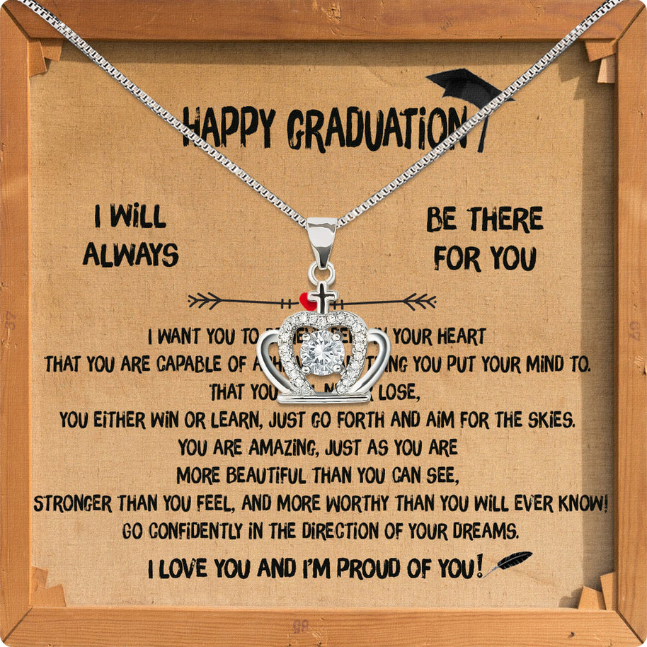 Graduation Day Personalized Message Card Necklace