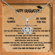 Graduation Day Personalized Message Card Necklace