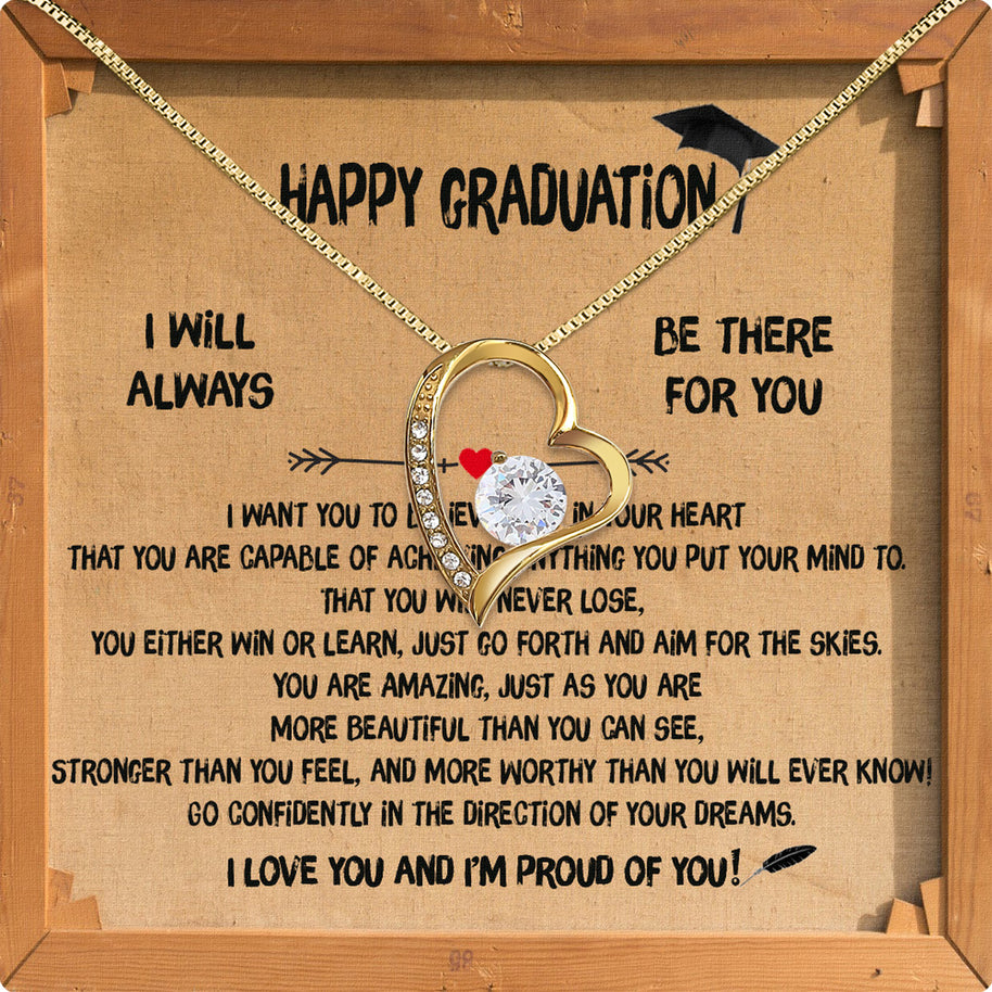 Graduation Day Personalized Message Card Necklace