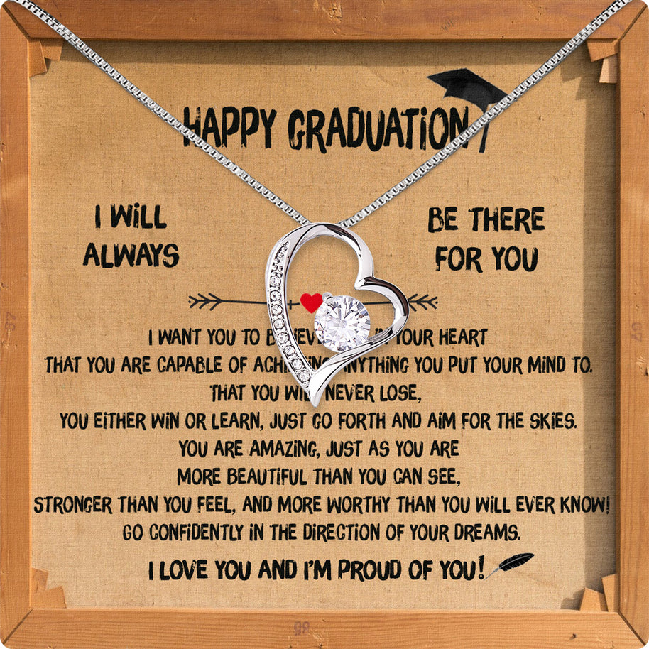 Graduation Day Personalized Message Card Necklace