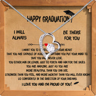 Graduation Day Personalized Message Card Necklace
