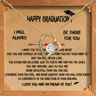 Graduation Day Personalized Message Card Necklace