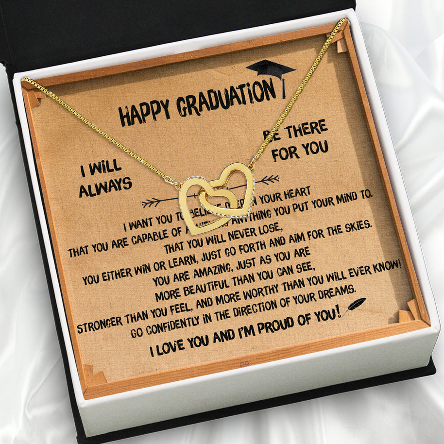 Graduation Day Personalized Message Card Necklace
