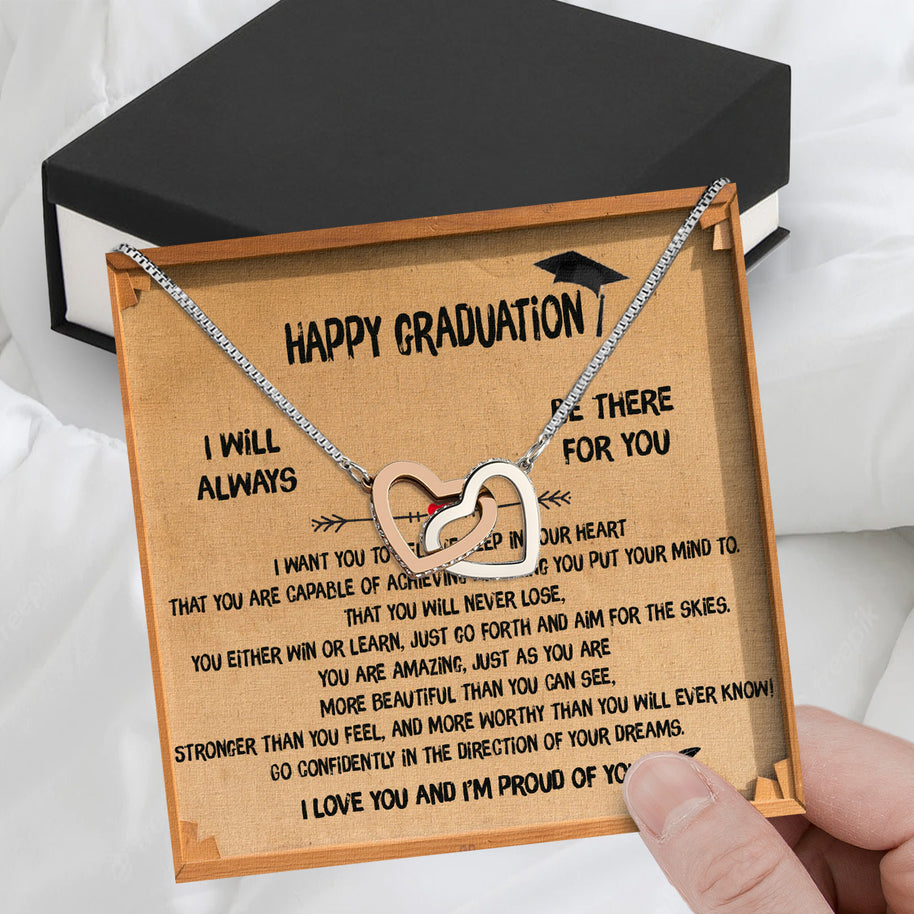 Graduation Day Personalized Message Card Necklace