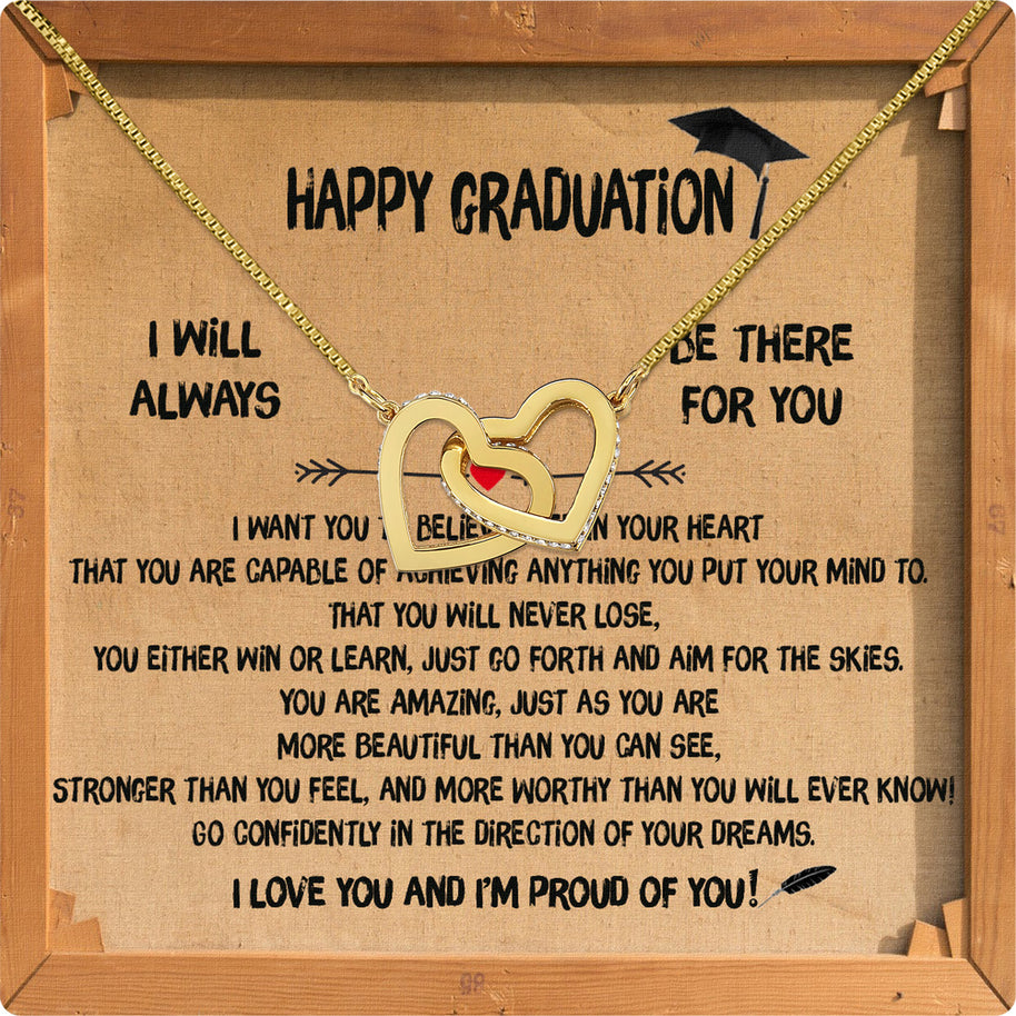Graduation Day Personalized Message Card Necklace