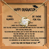 Graduation Day Personalized Message Card Necklace