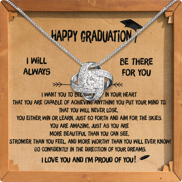 Graduation Day Personalized Message Card Necklace