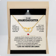 To My Granddaughter Necklace With Message Card - Achieve Anything You Desire