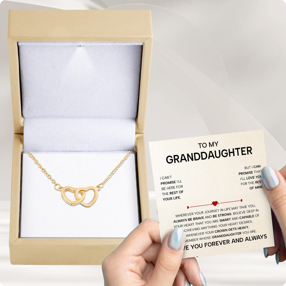To My Granddaughter Necklace With Heartfelt Message - Unique Jewelry For Granddaughter - Always Be Brave