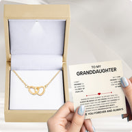 To My Granddaughter Necklace With Heartfelt Message - Unique Jewelry For Granddaughter - Always Be Brave