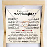 To My Granddaughter Necklace With Heartfelt Message - Unique Jewelry For Granddaughter - Treasured Chapters