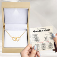 To My Granddaughter Necklace With Heartfelt Message - Unique Jewelry For Granddaughter - Treasured Chapters
