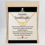 To My Granddaughter Necklace With Message Card - Nothing Will Ever Change That