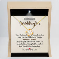 To My Granddaughter Necklace With Message Card - Nothing Will Ever Change That