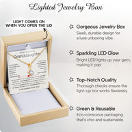 To My Granddaughter Necklace With Heartfelt Message - Unique Jewelry For Granddaughter - Believe In You
