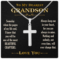 Thumbnail for Cuban Necklace Gifts For Grandson With Personalized Message Card Necklace