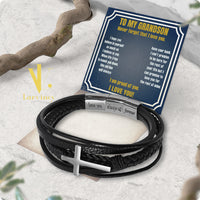 Thumbnail for Bracelet Necklace Gifts For Grandson With Personalized Message Card Necklace